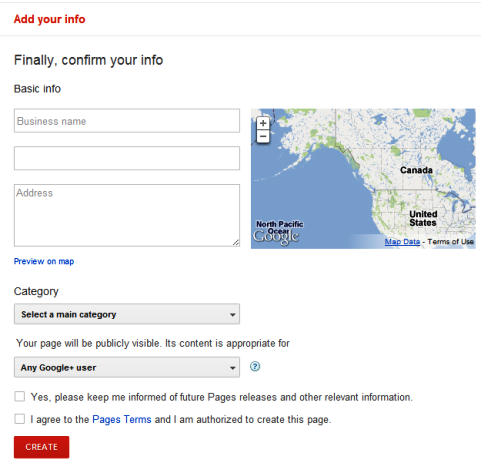 Halaman Google+ - Bisnis dan Tempat Lokal
