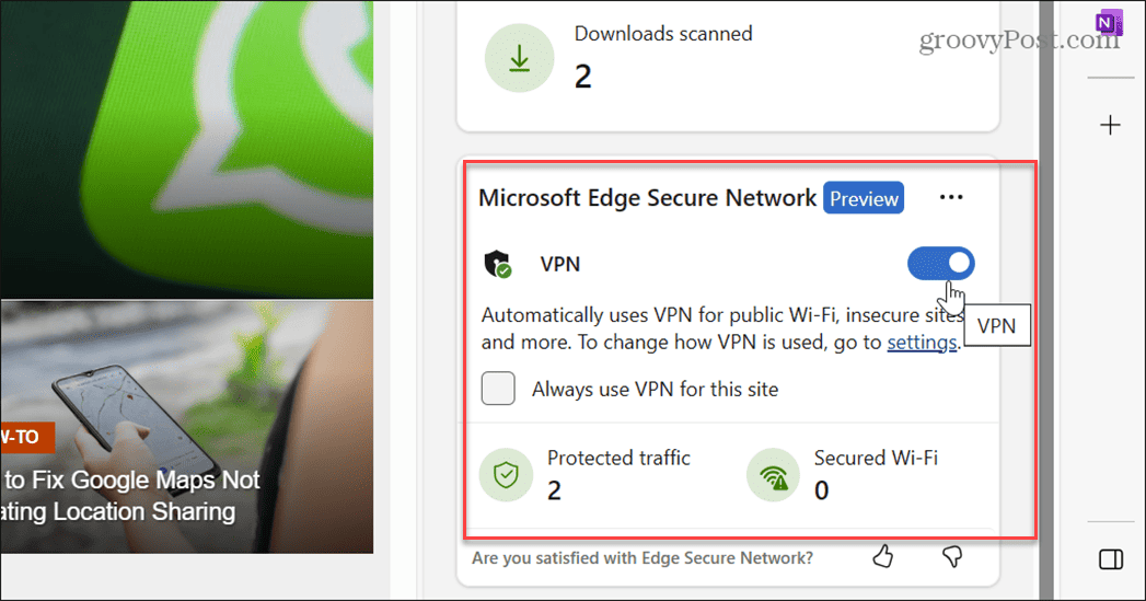 Gunakan Microsoft Edge VPN