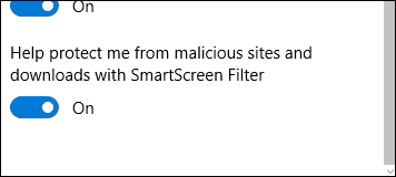 matikan SmartScreen 2