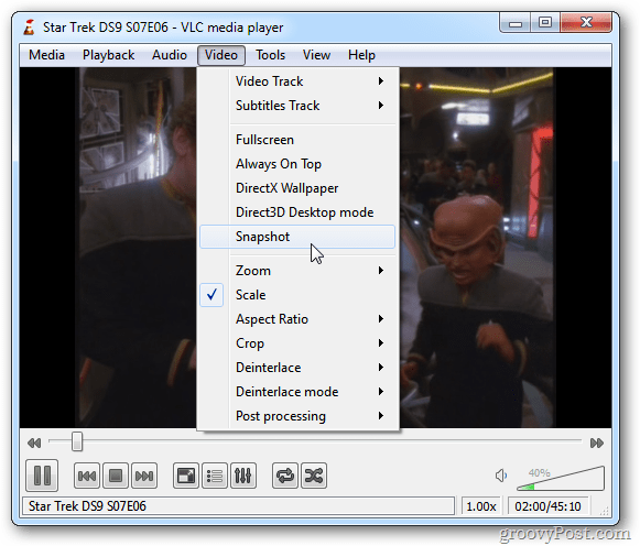 Cuplikan VLC