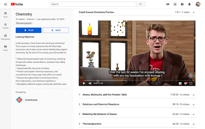 YouTube memperkenalkan Daftar Putar Pembelajaran untuk menyediakan lingkungan belajar khusus bagi orang-orang yang mengunjungi YouTube untuk belajar.