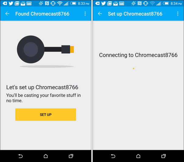 Siapkan Chromecast baru