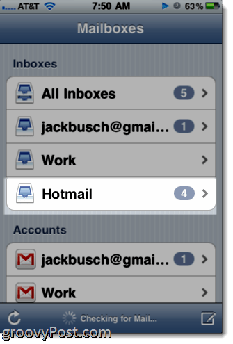 Menambahkan Hotmail Exchange ActiveSync ke iPhone