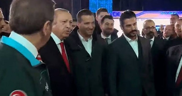 Presiden Recep Tayyip Erdogan dan Burak Ozchivit 