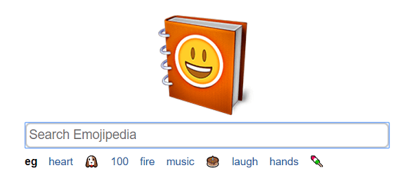 Emojipedia adalah mesin pencari untuk emoji.
