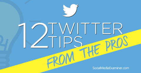 12 tips twitter dari para profesional