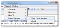 notepad ++ pengelola plugin