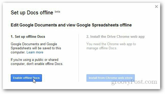 Cara Mengaktifkan dan Menyiapkan Google Documents Offline