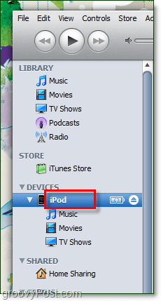buka iTunes dan klik dua kali nama perangkat Anda saat ini
