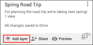 Tambahkan Lapisan untuk Road Trip Anda di Google Maps