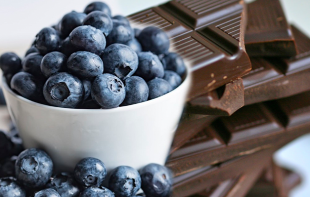 Blueberry dan Dark Chocolate