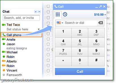 panggilan telepon dari google voice gmail