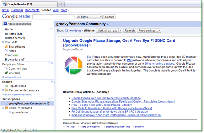 Bagaimana Mengubah Default Penampil RSS Firefox Anda Untuk Google Reader