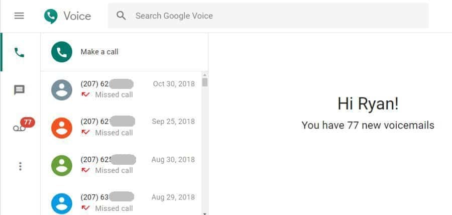 panggilan suara google