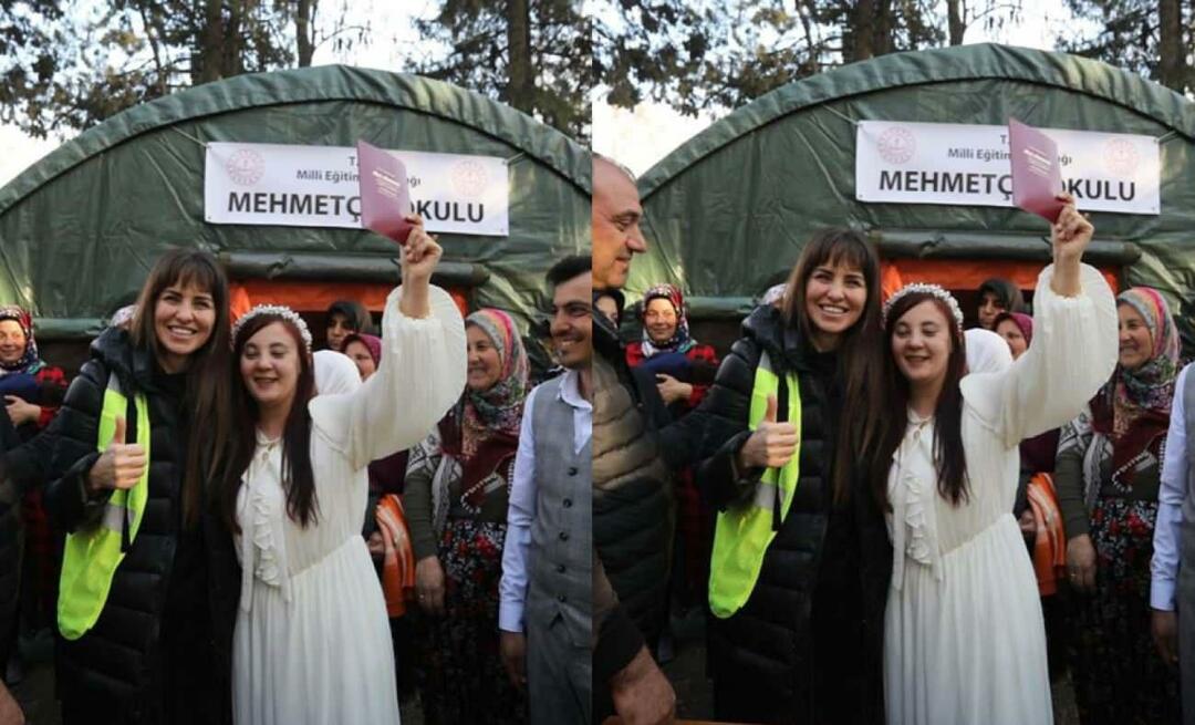 Berbagi emosional dari Aslı Tandoğan! Seorang korban gempa menjadi saksi pernikahan sepasang suami istri