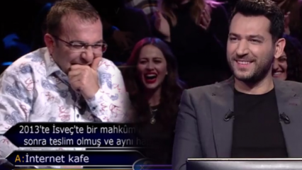 Mehmet Akar dari Gaziantep menandai 'Who Wants To Be a Millionaire'!