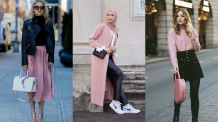 Mode musim "Kombinasi Pink-Hitam"