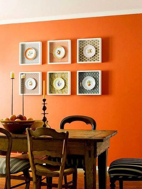 Penggunaan warna oranye pada dekorasi rumah 