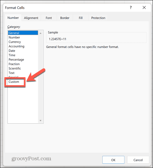 format kustom excel