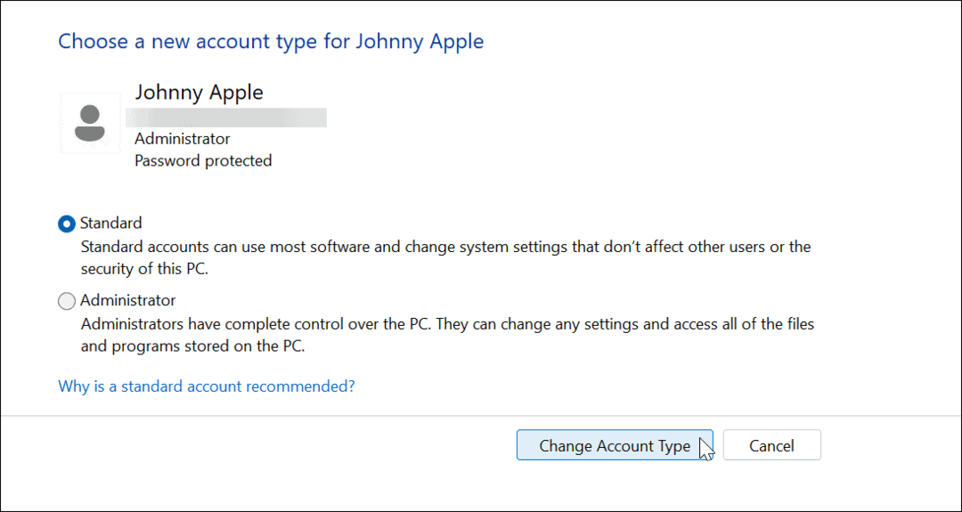 Cara Mengubah Jenis Akun di Windows 11