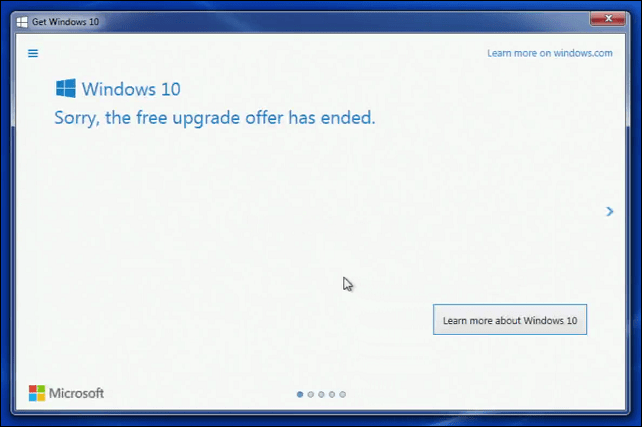 Microsoft Merekomendasikan Dukungan Kontak Pelanggan untuk Windows 10 Upgrade Tidak Selesai oleh Tenggat