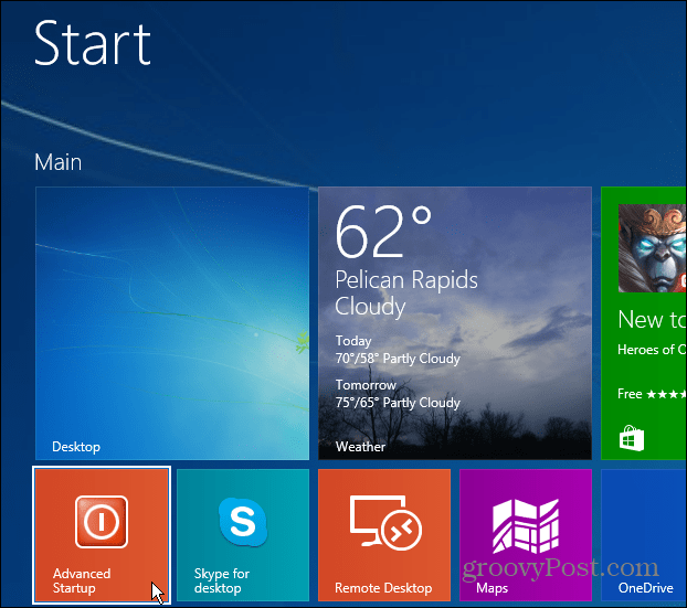 Akses Windows 8.1 Advanced Startup dengan Cara Mudah