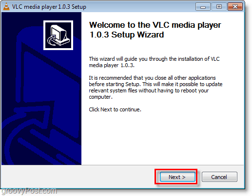 pemasangan media player vlc sederhana