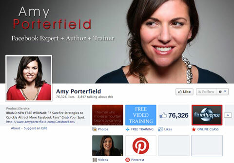 halaman facebook amy porterfield