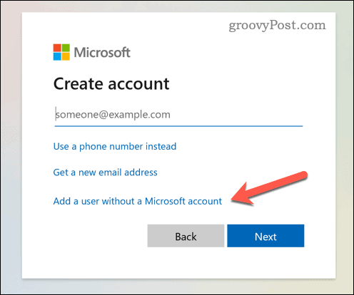 Tambahkan akun pengguna lokal di Windows 11