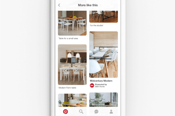 Pinterest mulai menerapkan teknologi pencarian visual dan alat penemuannya ke basis konten iklannya.