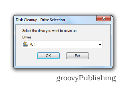 windows 7 pembaruan menghapus file lama disk drive sistem pembersihan