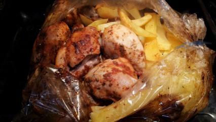 Bagaimana cara membuat ayam dalam tas oven? Makan malam ayam praktis