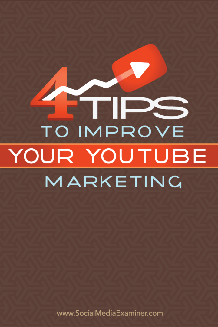 4 Tips untuk Meningkatkan Pemasaran YouTube Anda: Penguji Media Sosial