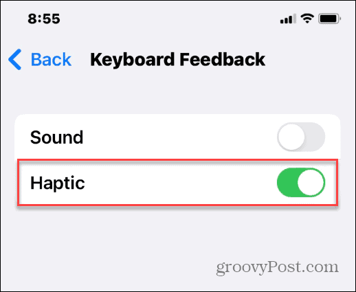 Aktifkan Umpan Balik Haptic di Keyboard iPhone