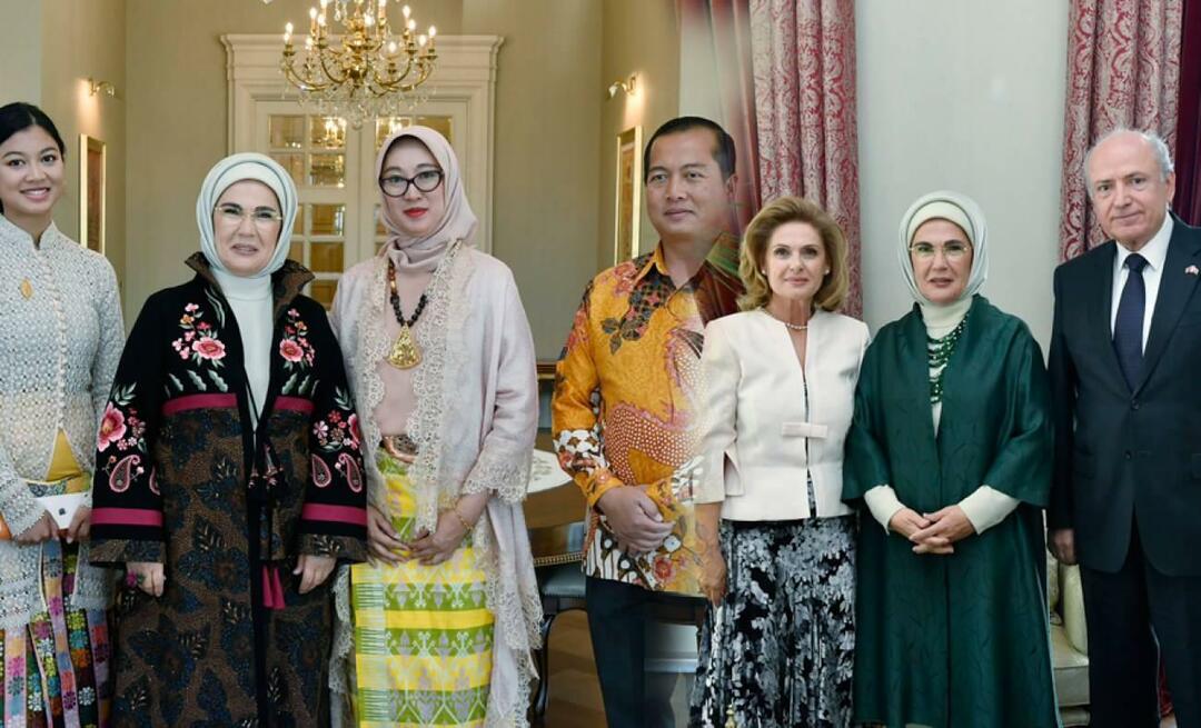 Emine Erdoğan bertemu dengan para duta besar dan pasangan mereka, yang masa jabatannya akan berakhir pada bulan September