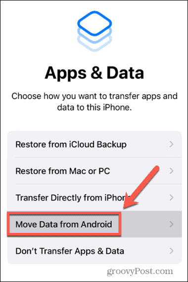 iphone memindahkan data dari android