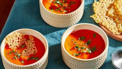 Resep mie kuah tomat yang enak! Anda akan menyukai persiapan sup mie tomat ini.