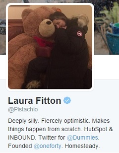 Profil Twitter Laura Fitton.