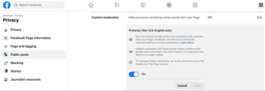 cara-memoderasi-halaman-facebook-percakapan-komentar-untuk-kata kunci-publik-postingan-filter-konten-moderasi-langkah-10