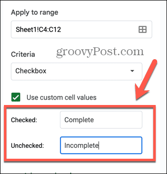 nilai sel khusus google sheet