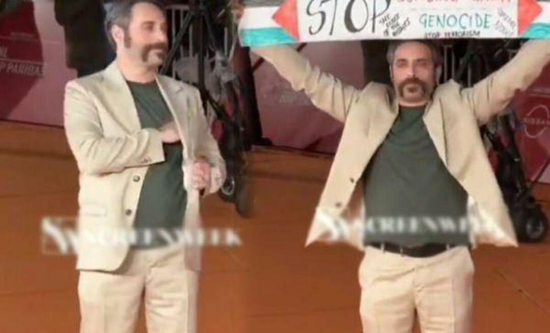 Langkah yang patut dipuji dari aktor Italia ini! Dia membuka spanduk untuk mendukung warga Palestina di festival film tersebut