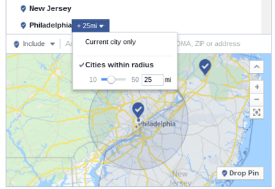 radius target iklan facebook