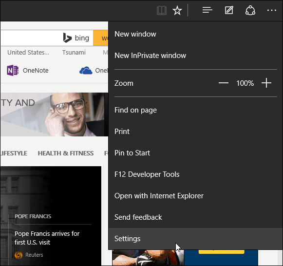 1 Pengaturan Microsoft Edge