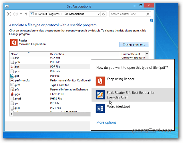 Jadikan PDF dan Foto Buka di Program Desktop Windows 8
