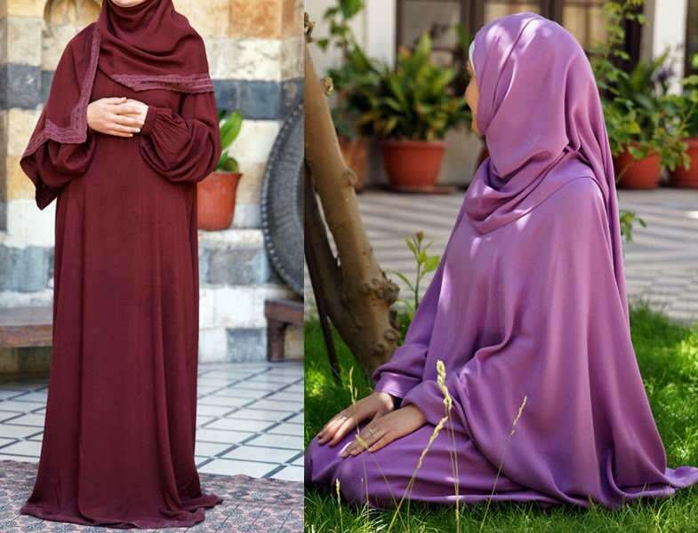 Koreksi jilbab saat melakukan sholat