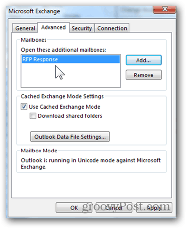 Add Mailbox Outlook 2013 - Klik OK untuk Menyimpan