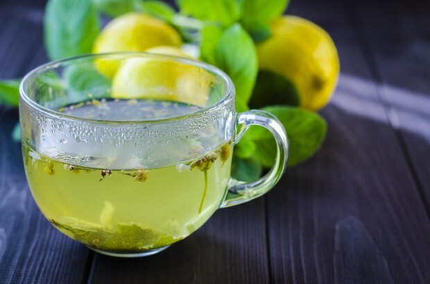 teh hijau lemon menyembuhkan air mineral
