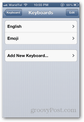 Keyboard iPhone 4