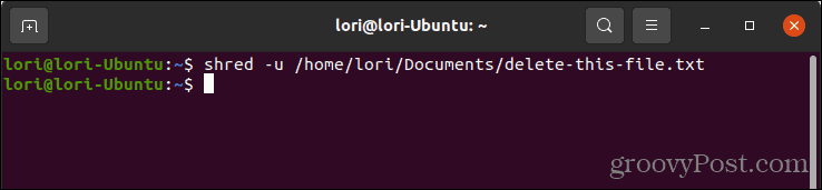 Hapus file dengan aman menggunakan perintah rusak di Linux