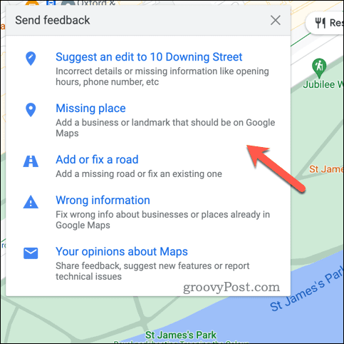 Berikan umpan balik Google Maps